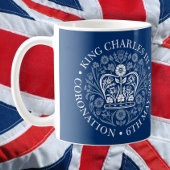 Het koningsembleem van koning Charles 2023 Koffiemok