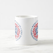 Het koningsembleem van koning Charles 2023 Koffiemok (Center)