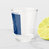 Het koningsembleem van koning Charles 2023 Shot Glas (Rechts)