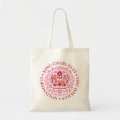 Het koningsembleem van koning Charles 2023 Tote Bag (Voorkant)