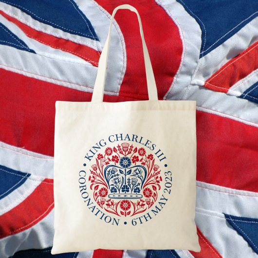 Het koningsembleem van koning Charles 2023 Tote Bag