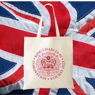 Het koningsembleem van koning Charles 2023 Tote Bag