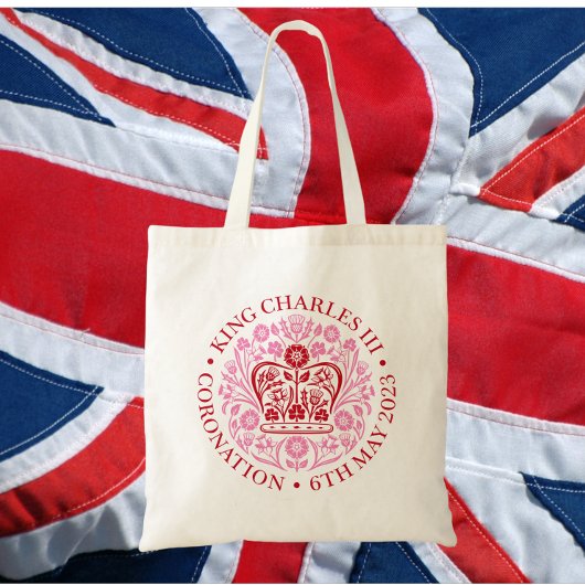 Het koningsembleem van koning Charles 2023 Tote Bag