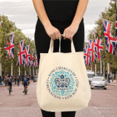 Het koningsembleem van koning Charles 2023 Tote Bag