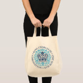 Het koningsembleem van koning Charles 2023 Tote Bag (Voorkant (product))