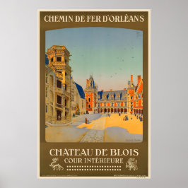 Het Koninklijk Château de Blois Kastelen van de Lo Poster