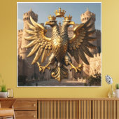 Het Koninklijk Decadentie Embleem Canvas Afdruk (Insitu (Woonkamer))
