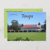 Het Koninklijk Paleis in het Koninkrijk Tonga Briefkaart (Voorkant / Achterkant)