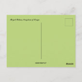 Het Koninklijk Paleis in het Koninkrijk Tonga Briefkaart (Achterkant)