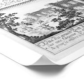 Het koninklijk paleis in Isfahan, een doorsnede va Poster (Hoek)