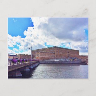 Het koninklijk paleis in Stockholm Briefkaart