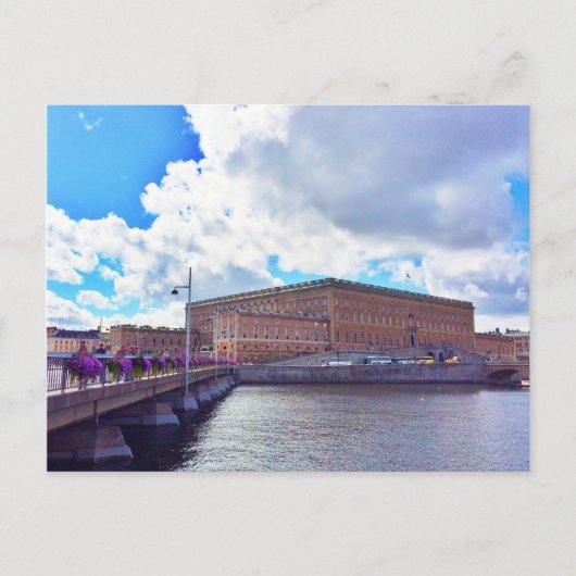 Het koninklijk paleis in Stockholm Briefkaart (Voorkant)