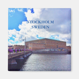 Het koninklijk paleis in Stockholm Magneet
