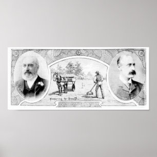 Het koninklijk spel van de Golf Victoria-printer Poster