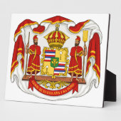 Het koninklijk wapenschild van het Koninkrijk Hawa Fotoplaat (Zijkant)