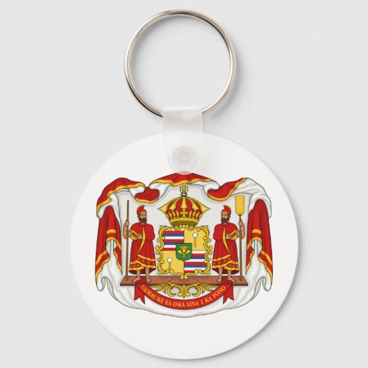 Het koninklijk wapenschild van het Koninkrijk Hawa Sleutelhanger (Voorkant)