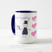 Het koninklijke huwelijk mok (Voorkant links)