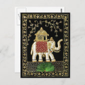 HET KONINKLIJKE INDISCHE ART. VAN DE RIT ZARI VAN BRIEFKAART (Voorkant / Achterkant)