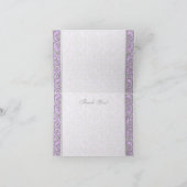 Het koninklijke Meisje van het Baby van de Kroon Bedankkaart (Binnen)