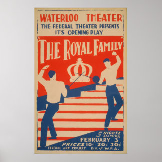 Het Koninklijke Poster van WPA van de Familie 