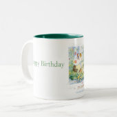 Het Koninkrijk der Nederlanden Tweekleurige Koffiemok (Voorkant links)