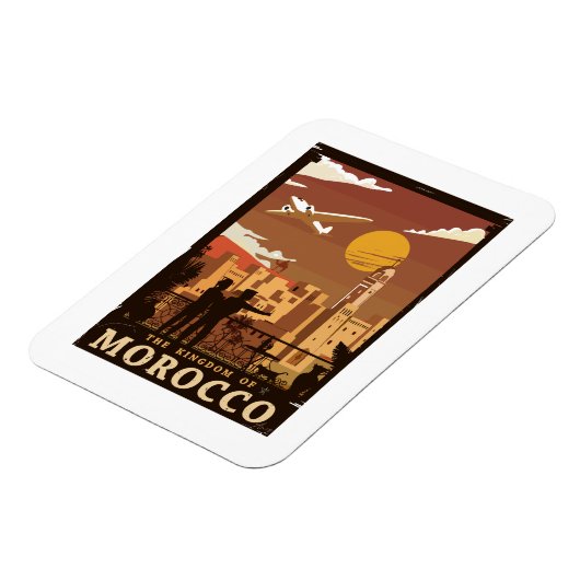 Het Koninkrijk Marokko Magneet (Linkerzijde)