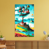 Het Koninkrijk Surreal Canvas Afdruk (Insitu (Woonkamer))