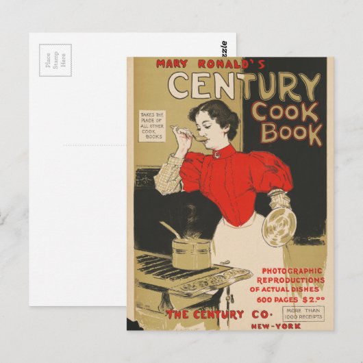 Het kookboek van Mary Ronald's Briefkaart (Voorkant / Achterkant)