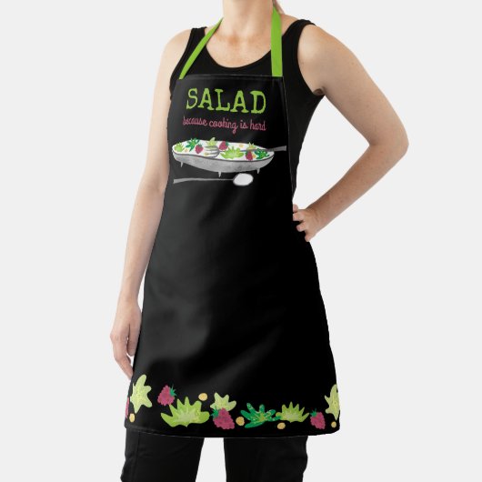 Het kookgerei van zout is een moeilijk gepersonali schort (Insitu)