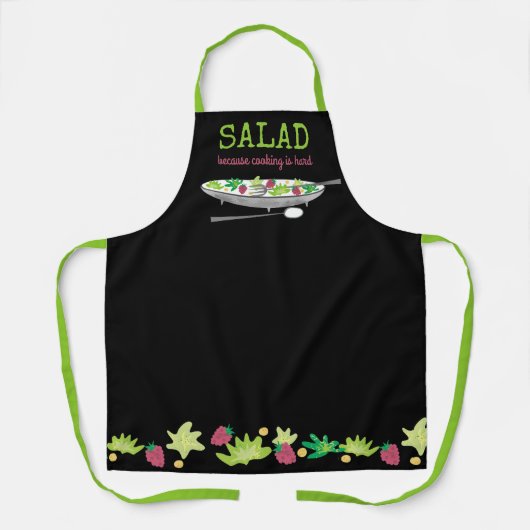 Het kookgerei van zout is een moeilijk gepersonali schort (Voorkant)
