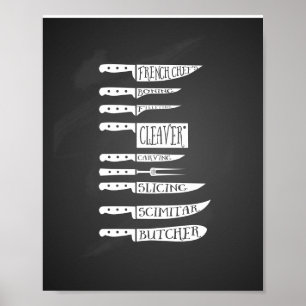 het kookrecept van trainee chef breidt vleesdelen  poster