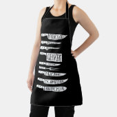 het kookrecept van trainee chef breidt vleesdelen schort (Insitu)