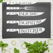 het kookrecept van trainee chef breidt vleesdelen  theedoek (Gevouwen)