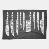 het kookrecept van trainee chef breidt vleesdelen  theedoek (Horizontaal)