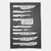 het kookrecept van trainee chef breidt vleesdelen  theedoek (Verticaal)