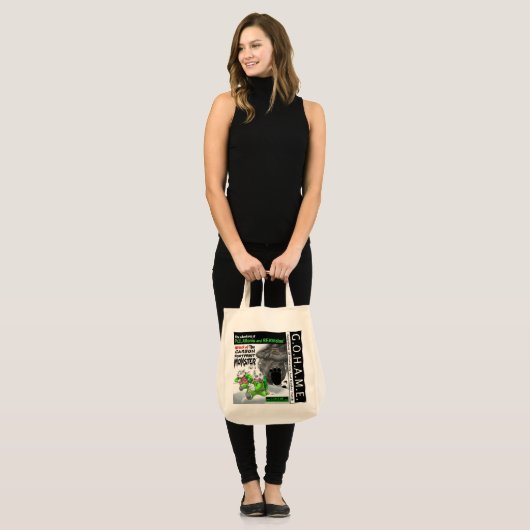 Het koolstofvoetafdruk-model - deel 1 tote bag (Voorkant (model))