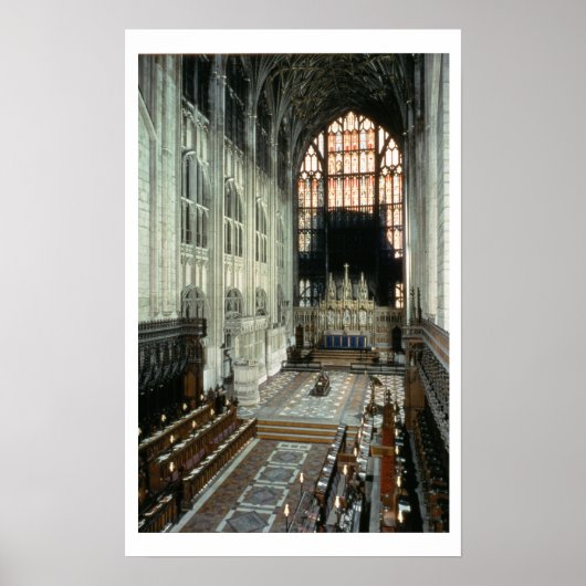 Het koor en het oostraam, 12e eeuw (foto) poster (Voorkant)