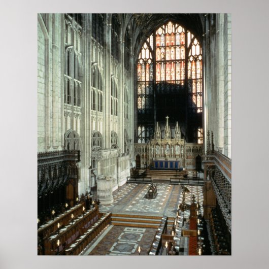 Het koor en het oostraam, 12e eeuw (foto) poster (Voorkant)