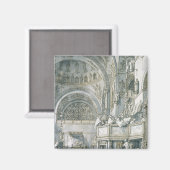 Het koor zingend in de Sint-Markenbasiliek, Magneet (Voorkant / Achterkant)