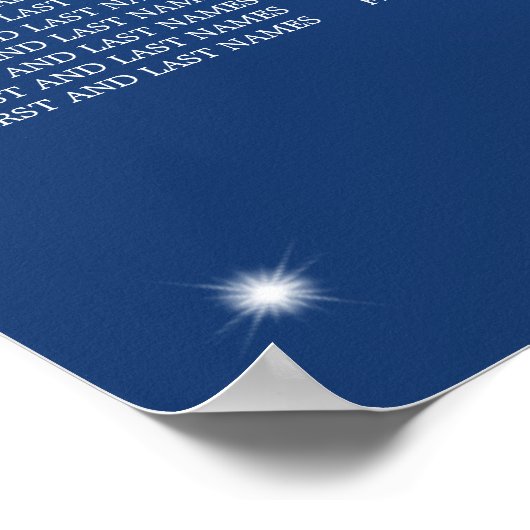 Het Koord Blauw van het Kaart van de Zitplaats van Poster (Hoek)