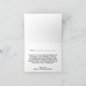 Het koord licht op het Collectie van de bruiloft v Bedankkaart (Binnen)