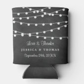 Het koord licht op het Collectie van de bruiloft v Blikjeskoeler (Achterkant)