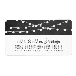 Het koord licht op het Collectie van de bruiloft v Etiket