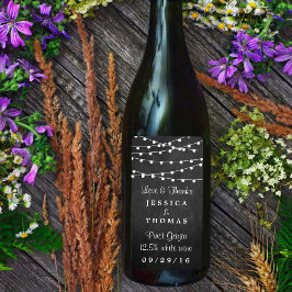 Het koord licht op het Collectie van de bruiloft v Etiket