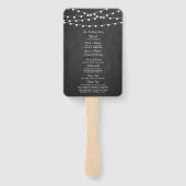 Het koord licht op het Collectie van de bruiloft v Handwaaier (Achterkant)