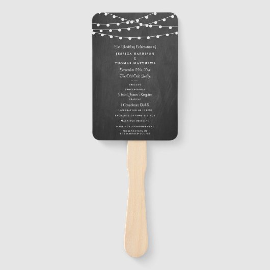 Het koord licht op het Collectie van de bruiloft v Handwaaier (Voorkant)