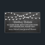 Het koord licht op het Collectie van de bruiloft v Informatiekaartje<br><div class="desc">Eenvoudig, maar elegant, de snaarlichten op het collectie van de krijtbordbruiloft zijn een verbluffend ontwerp met mooie witte hangende snaarlichten op een chalkboardeffect achtergrond, die perfect is voor elke moderne huwelijksfeestdag. Deze bruiloft-websitekaarten kunnen worden gepersonaliseerd voor uw speciale gelegenheid en maken het perfecte bijvoegsel voor elke moderne trouwsuite, vrijgezellenfeest, verlovingsfeest,...</div>