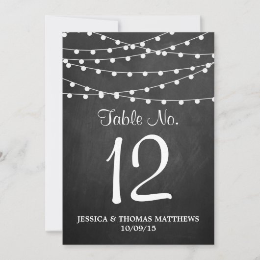 Het koord licht op het Collectie van de bruiloft v Kaart (Voorkant)