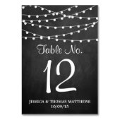 Het koord licht op het Collectie van de bruiloft v Kaart (Achterkant)