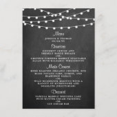 Het koord licht op het Collectie van de bruiloft v Menu (Voorkant)